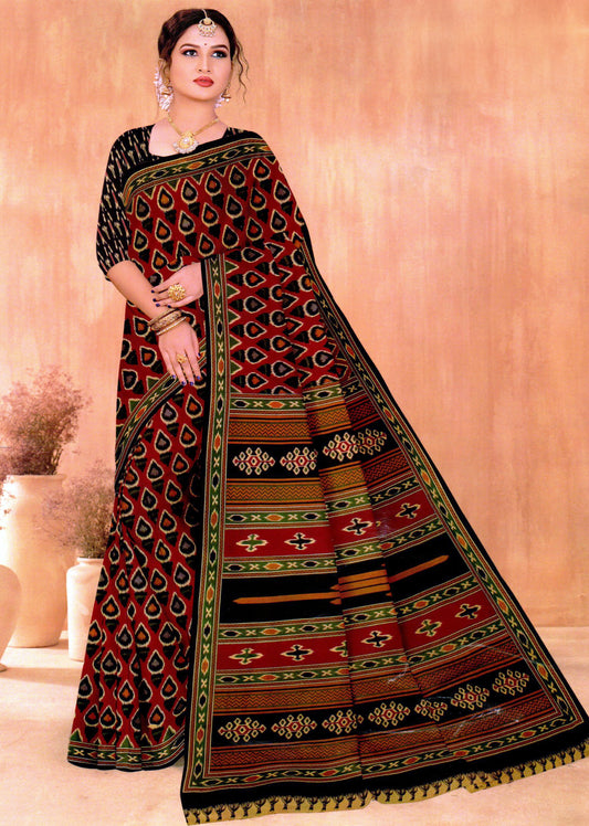 Pure Cotton Patola Saree- 01