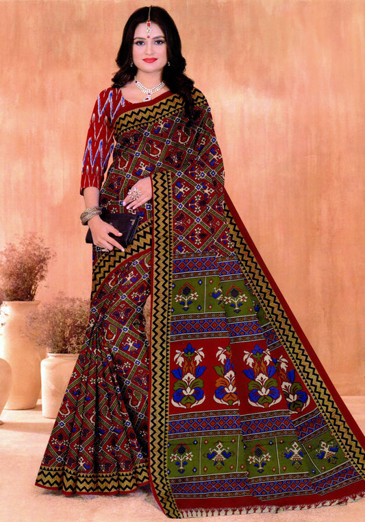 Pure Cotton Patola Saree- 02