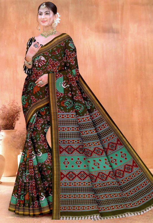 Pure Cotton Patola Saree- 04