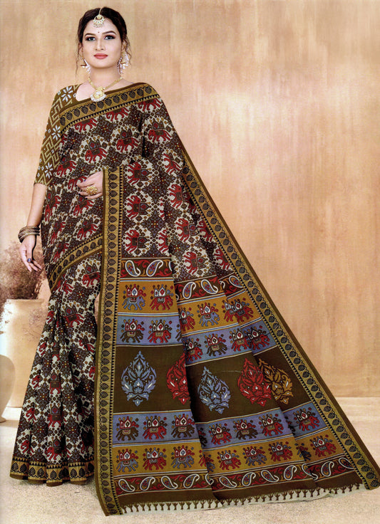 Pure Cotton Patola Saree- 05