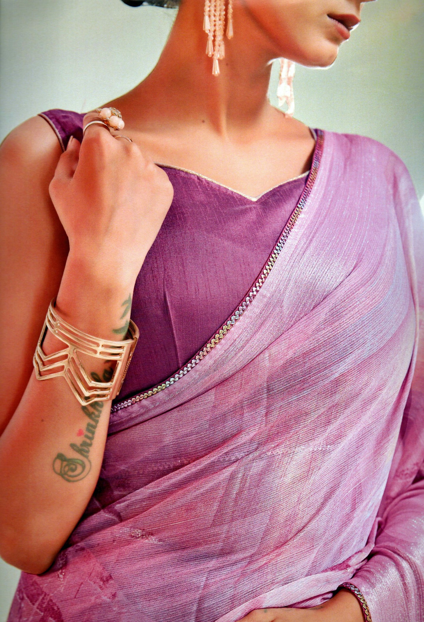 Pure Chiffon Saree-01